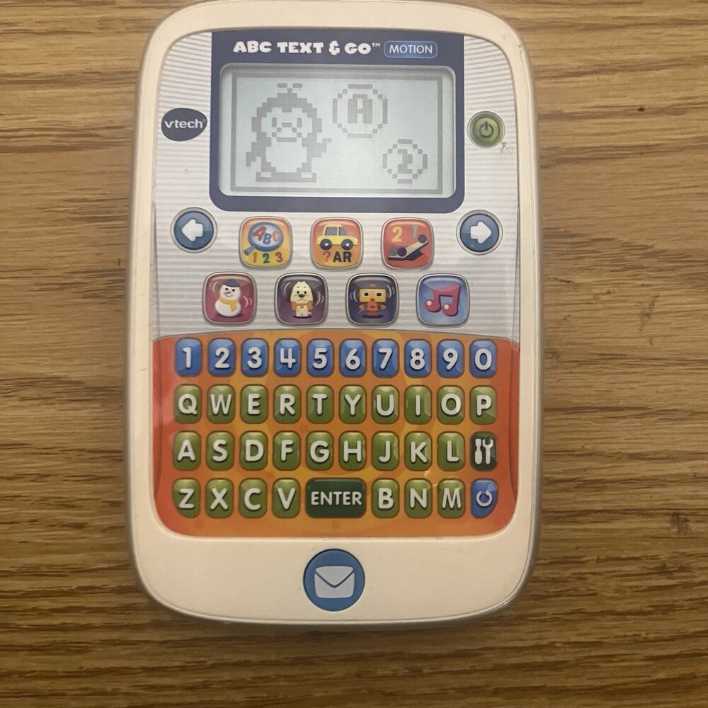 Vtech ABC Text and Go Motion Educational Handheld Electronic Toy Tested Works